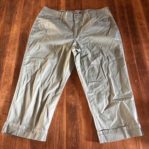 Bandolino Pants - Women’s Olive Green Casual Cotton Pants